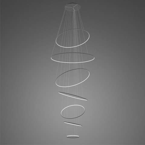 Lampa wisząca Ledowe okręgi No.7 czarna 4k ściemnialna Lampa wisząca Ledowe okręgi No.7 czarna 4k ściemnialna