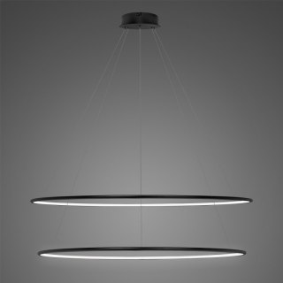 Lampa Ledowe Okręgi No. 2 120 cm in 4k czarna ściemnialna