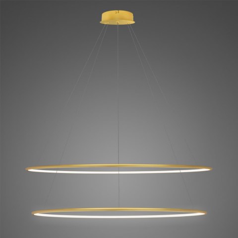 Lampa Ledowe Okręgi No. 2 120 cm in 4k złota ściemnialna Lampa Ledowe Okręgi No. 2 120 cm in 4k złota ściemnialna