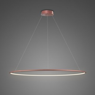 Lampa wisząca Ledowe Okręgi No.1 120 cm in 3k różowe złoto ściemnialna