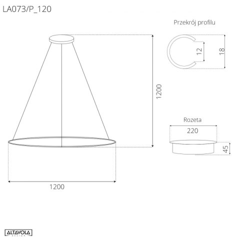 Lampa wisząca Ledowe Okręgi No.1 120 cm in 4k srebrna ściemnialna Lampa wisząca Ledowe Okręgi No.1 120 cm in 4k srebrna ściemnialna