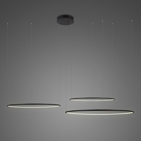 Lampa wisząca Ledowe Okręgi No.3 100 cm in 3k czarna Lampa wisząca Ledowe Okręgi No.3 100 cm in 3k czarna