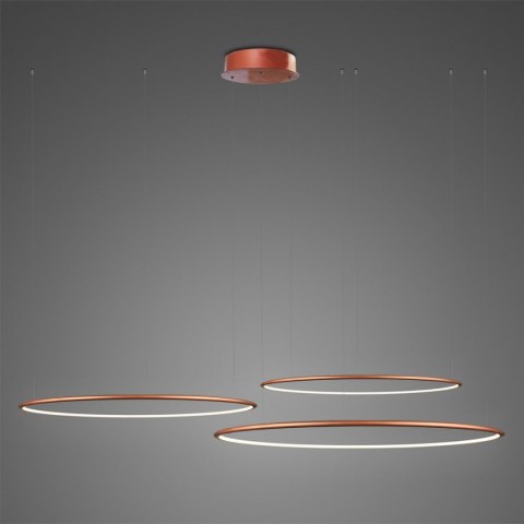 Lampa wisząca Ledowe Okręgi No.3 80 cm in 3k miedziana ściemnialna Lampa wisząca Ledowe Okręgi No.3 80 cm in 3k miedziana ściemnialna