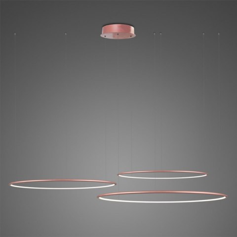 Lampa wisząca Ledowe Okręgi No.3 80 cm in 3k różowo złota ściemnialna Lampa wisząca Ledowe Okręgi No.3 80 cm in 3k różowo złota ściemnialna