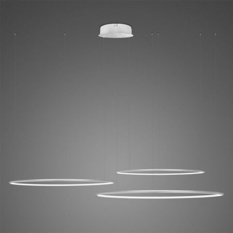 Lampa wisząca Ledowe Okręgi No.3 80 cm in 3k srebrna Lampa wisząca Ledowe Okręgi No.3 80 cm in 3k srebrna