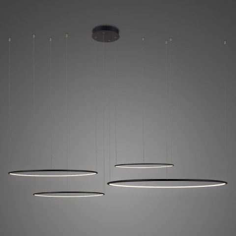 Lampa wisząca Ledowe Okręgi No.4 CO4 100 cm in 4k czarna Lampa wisząca Ledowe Okręgi No.4 CO4 100 cm in 4k czarna