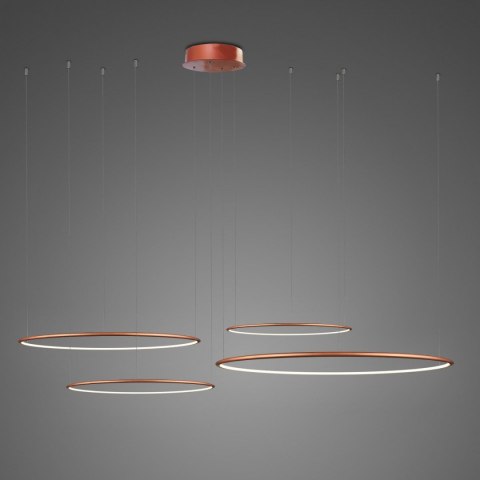 Lampa wisząca Ledowe Okręgi No.4 CO4 100 cm in 4k miedziana Lampa wisząca Ledowe Okręgi No.4 CO4 100 cm in 4k miedziana