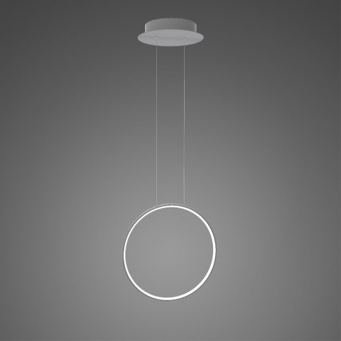 Lampa wisząca Ledowe okręgi No.1 X 40 cm in 4k srebrny Lampa wisząca Ledowe okręgi No.1 X 40 cm in 4k srebrny