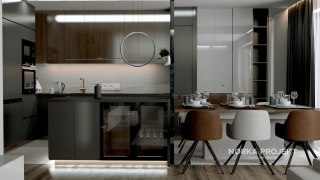 Lampa wisząca LINEA No.2 40 cm czarna 3k ściemnialna