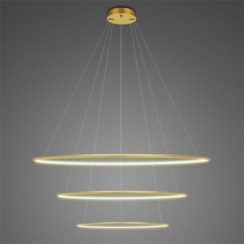 Lampa wisząca Ledowe Okręgi No.3 80cm 3k złota ściemnialna Lampa wisząca Ledowe Okręgi No.3 80cm 3k złota ściemnialna