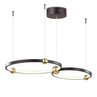 Ledowa lampa wisząca Aurora No.2 40 cm 3k czarna