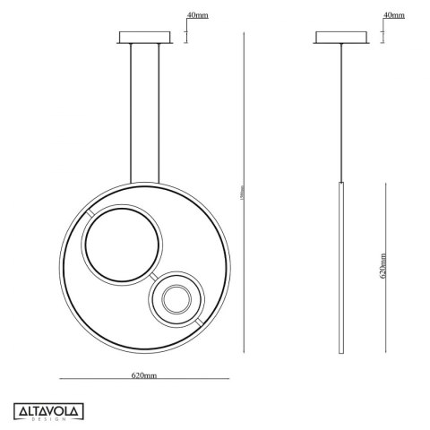 Ledowa lampa wisząca Seppia No.1 Altavola Design Ledowa lampa wisząca Seppia No.1 Altavola Design