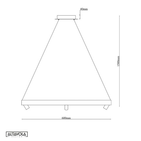Ledowa lampa wisząca Spectra No.3 Altavola Design