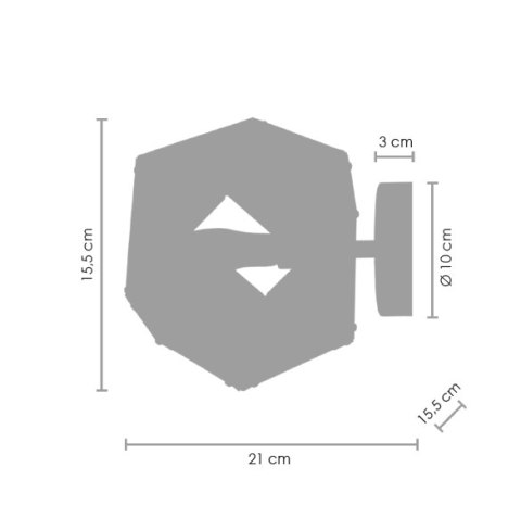 Lampa ścienna NEW GEOMETRY-1 czarno złota 15,5 cm Step into Design Lampa ścienna NEW GEOMETRY-1 czarno złota 15,5 cm Step into Design