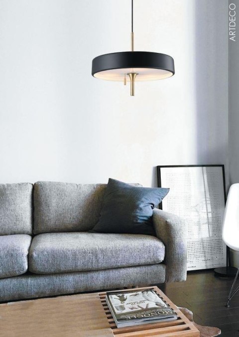 Lampa wisząca ARTDECO biało - złota 35 cm Step into Design