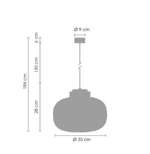 Lampa wisząca BOOM LED szaro złota 35 cm Step into Design Lampa wisząca BOOM LED szaro złota 35 cm Step into Design