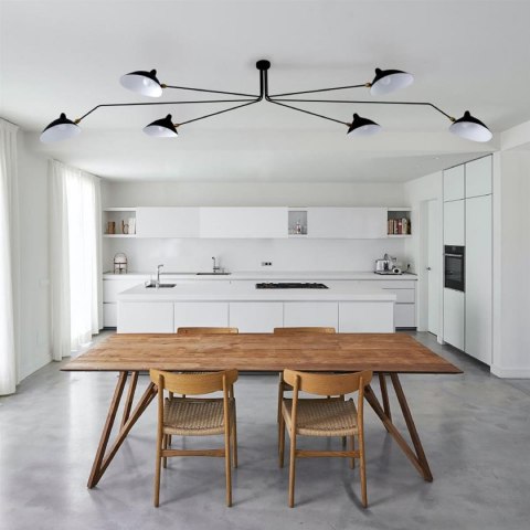 Lampa wisząca CRANE-6P czarna 280 cm Step into Design Lampa wisząca CRANE-6P czarna 280 cm Step into Design