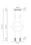 Lampa wisząca LINEA-2 czarna 35 cm Step into Design