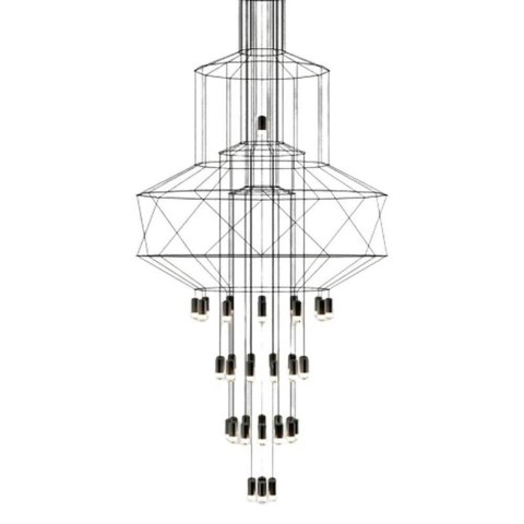 Lampa wisząca LINEA-43 czarna 90 cm Step into Design Lampa wisząca LINEA-43 czarna 90 cm Step into Design