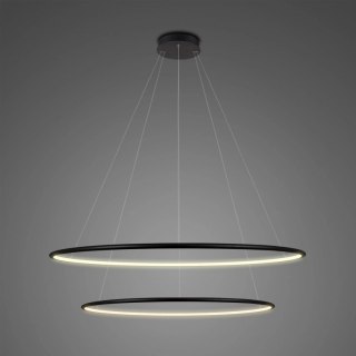 Lampa Ledowe Okręgi No.2 czarna 80cm 3k ściemnialna