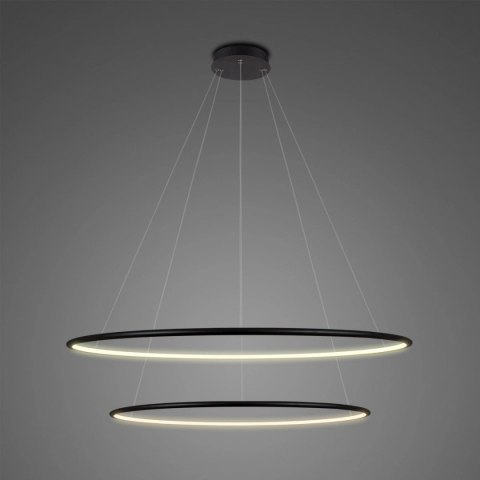 Lampa Ledowe Okręgi No.2 czarna 80cm 3k ściemnialna Lampa Ledowe Okręgi No.2 czarna 80cm 3k ściemnialna