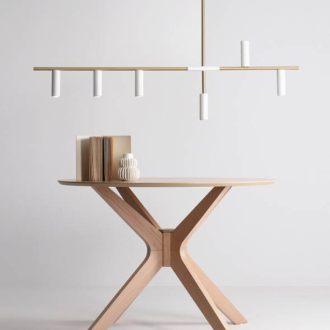 Designerska lampa TREVO 6 WHITE BRASS Designerska lampa TREVO 6 WHITE BRASS