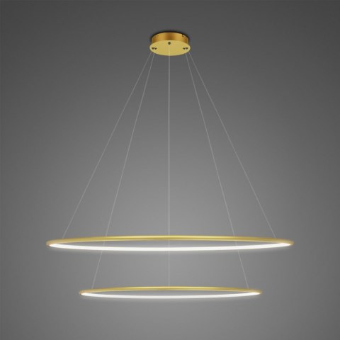 Lampa Ledowe Okręgi No.2 80cm 4k złota ściemnialna Lampa Ledowe Okręgi No.2 80cm 4k złota ściemnialna