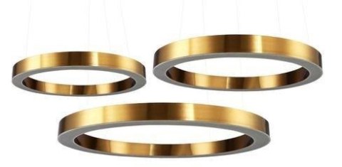 Lampa wisząca CIRCLE 100 LED mosiądz 100 cm Step into Design