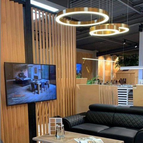 Lampa wisząca CIRCLE 80 LED nikiel szczotkowany 80 cm Step into Design