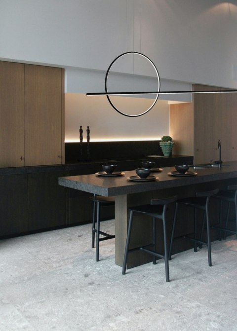 Lampa wisząca LINEA No.2 40 cm czarna 3k 30W Lampa wisząca LINEA No.2 40 cm czarna 3k 30W
