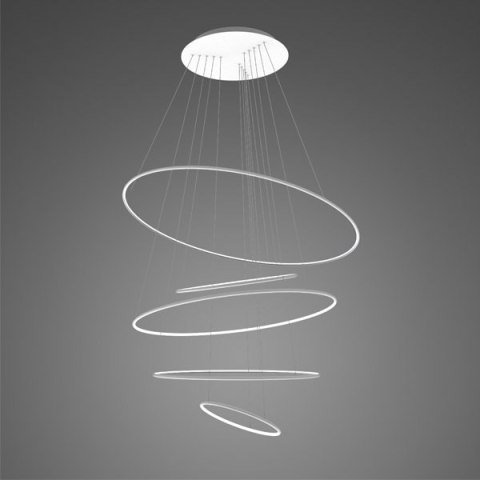 Lampa wisząca Ledowe Okręgi No.5 150cm 4k biała Lampa wisząca Ledowe Okręgi No.5 150cm 4k biała