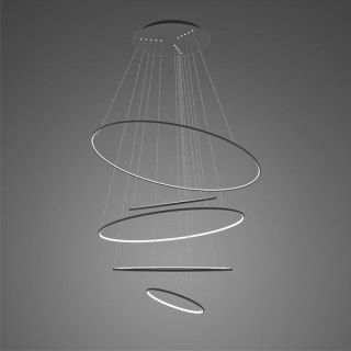 Lampa wisząca Ledowe Okręgi No.5 150cm 4k czarna ściemnialna