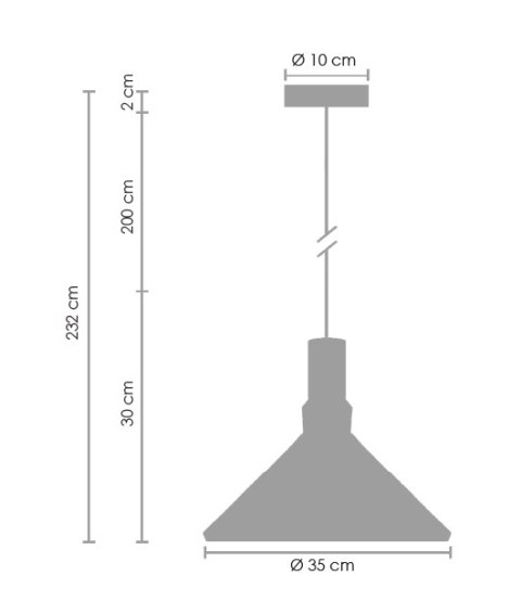 Lampa wisząca NORDIC WOODY biało-drewniana 35 cm Step into Design