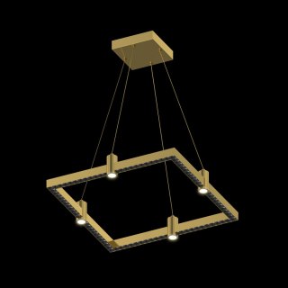 Ledowa lampa wisząca Diamante No.1 P1 67cm złota