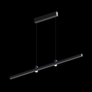 Ledowa lampa wisząca Diamante No.3 100 cm czarna