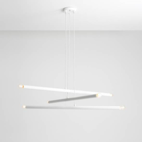 Minimalistyczna lampa sufitowa TUBO 6 WHITE Minimalistyczna lampa sufitowa TUBO 6 WHITE