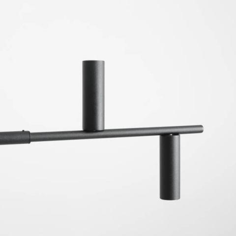 Minimalistyczna, szeroka lampa sufitowa TREVO 7 ALL BLACK Minimalistyczna, szeroka lampa sufitowa TREVO 7 ALL BLACK