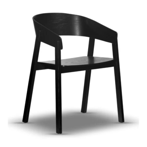 Drewniane krzesło NORDIC-2 czarne Drewniane krzesło NORDIC-2 czarne
