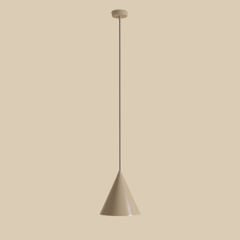 Lampa wisząca w kształcie stożka FORM BEIGE Lampa wisząca w kształcie stożka FORM BEIGE