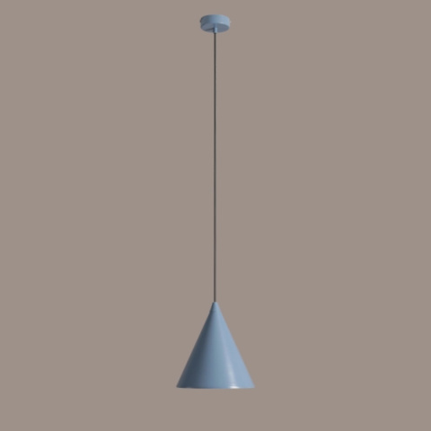 Lampa wisząca w kształcie stożka FORM DUSTY BLUE Lampa wisząca w kształcie stożka FORM DUSTY BLUE