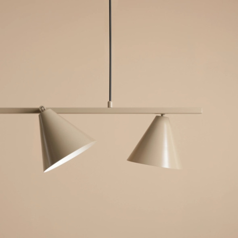 Nowoczesna, geometryczna lampa wisząca FORM 4 BEIGE Nowoczesna, geometryczna lampa wisząca FORM 4 BEIGE