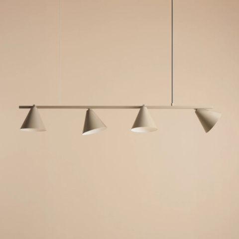 Nowoczesna, geometryczna lampa wisząca FORM 4 BEIGE Nowoczesna, geometryczna lampa wisząca FORM 4 BEIGE