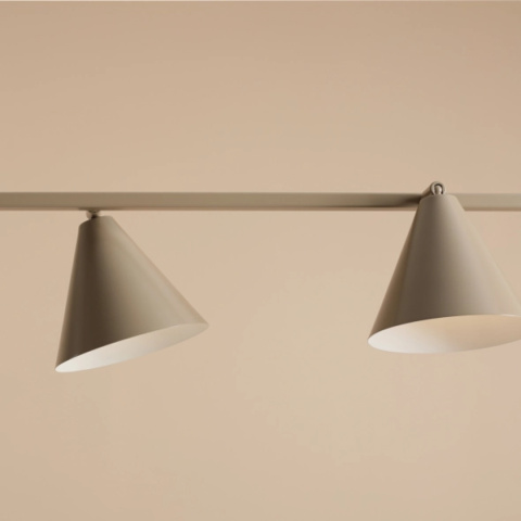 Nowoczesna, geometryczna lampa wisząca FORM 4 BEIGE Nowoczesna, geometryczna lampa wisząca FORM 4 BEIGE