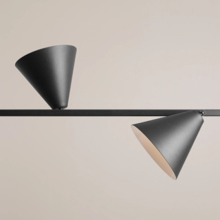 Nowoczesna, geometryczna lampa wisząca FORM 4 BLACK