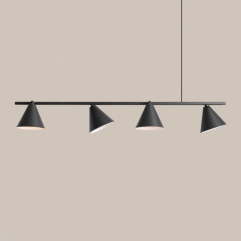 Nowoczesna, geometryczna lampa wisząca FORM 4 BLACK Nowoczesna, geometryczna lampa wisząca FORM 4 BLACK
