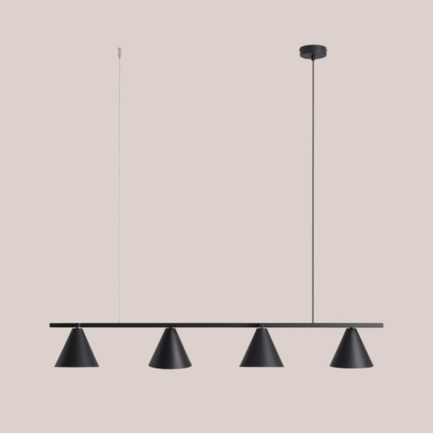 Nowoczesna, geometryczna lampa wisząca FORM 4 BLACK Nowoczesna, geometryczna lampa wisząca FORM 4 BLACK