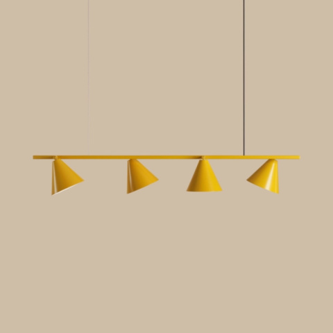 Nowoczesna, geometryczna lampa wisząca FORM 4 MUSTARD Nowoczesna, geometryczna lampa wisząca FORM 4 MUSTARD