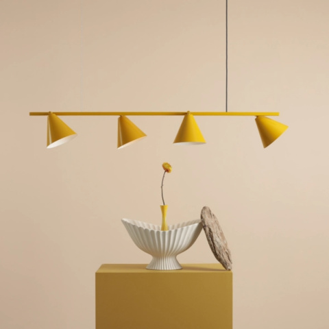Nowoczesna, geometryczna lampa wisząca FORM 4 MUSTARD Nowoczesna, geometryczna lampa wisząca FORM 4 MUSTARD