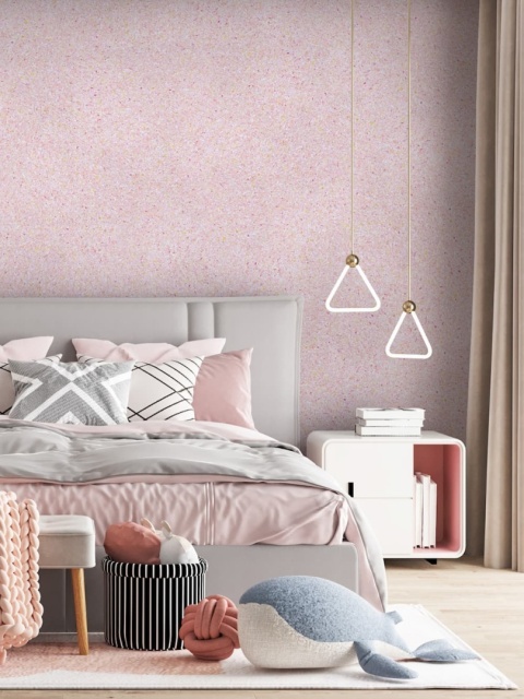 Belka B25 - Tapeta Jasnoróżowa, Nowoczesna Aranżacja Ścian 1kg