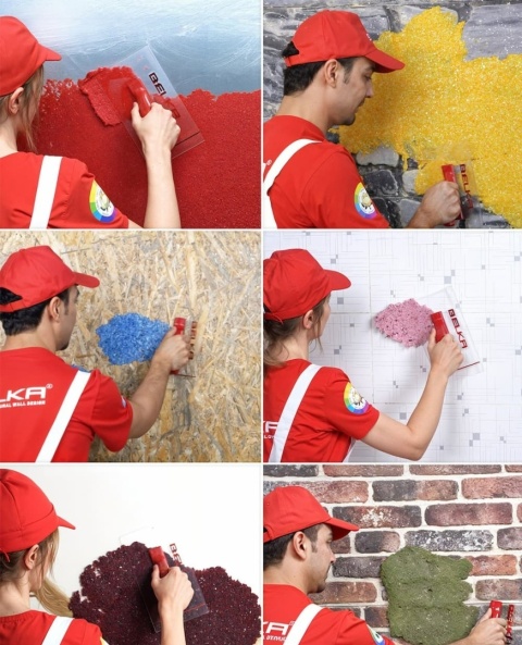 Belka B6 - Tapeta Żółta, Nowoczesna Aranżacja Ścian - 1kg